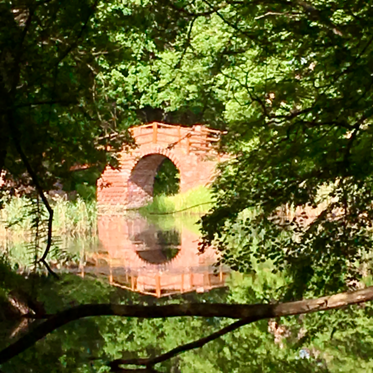 Foto: Ruinenbrücke im Georgium Dessau