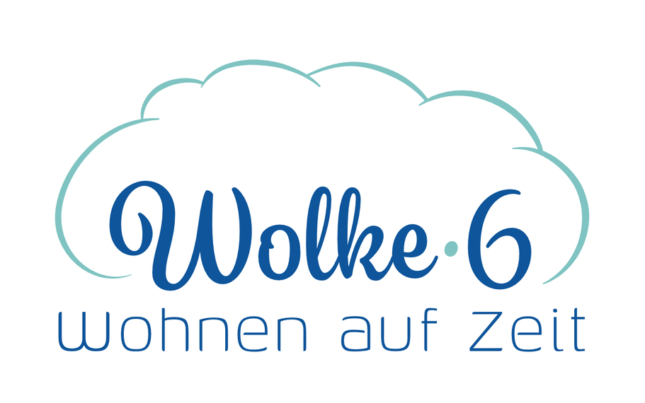 Logo, Wolke 6, www.wolke-6.de, Wohnen auf Zeit in Dessau-Roßlau